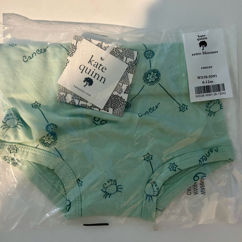 Kate Quinn Zodiac Cancer Bamboo Retro Bloomer in Green